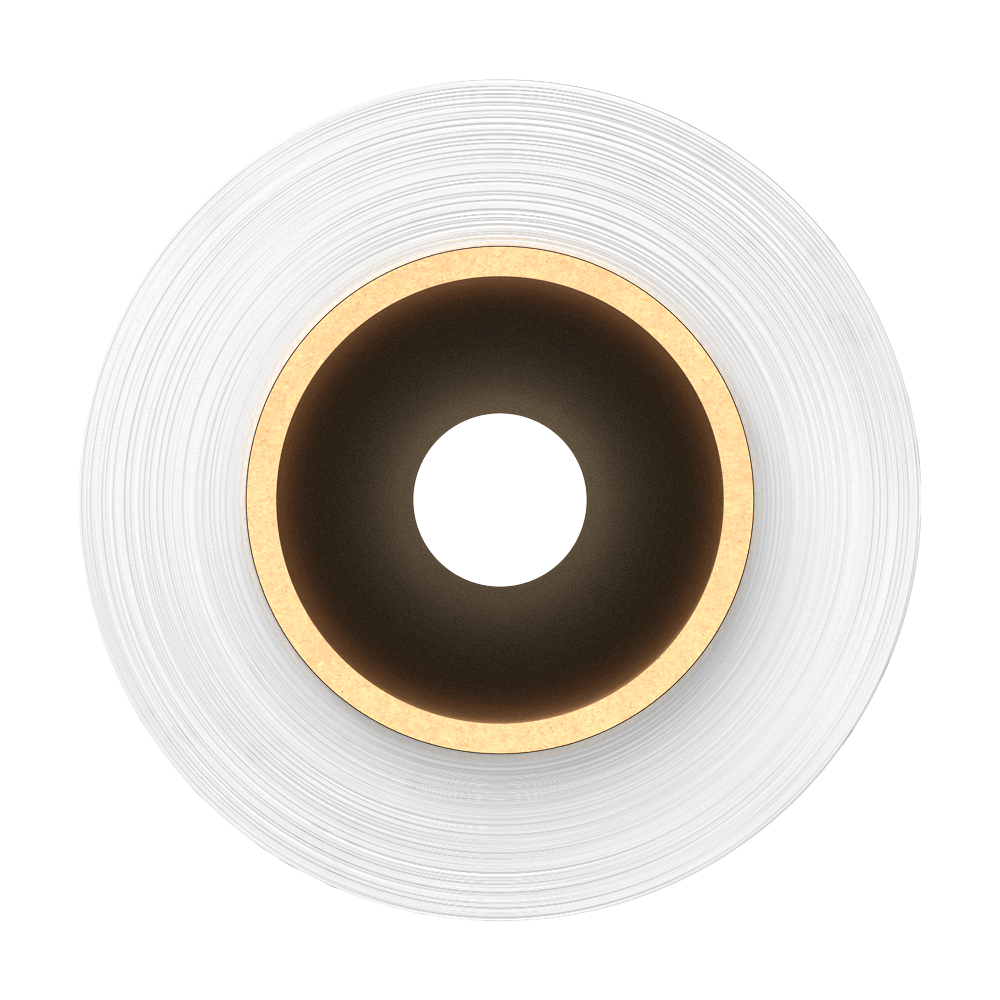 Premium White vinyl - permanent adhesive continuous 25mmx40m on 25mm core