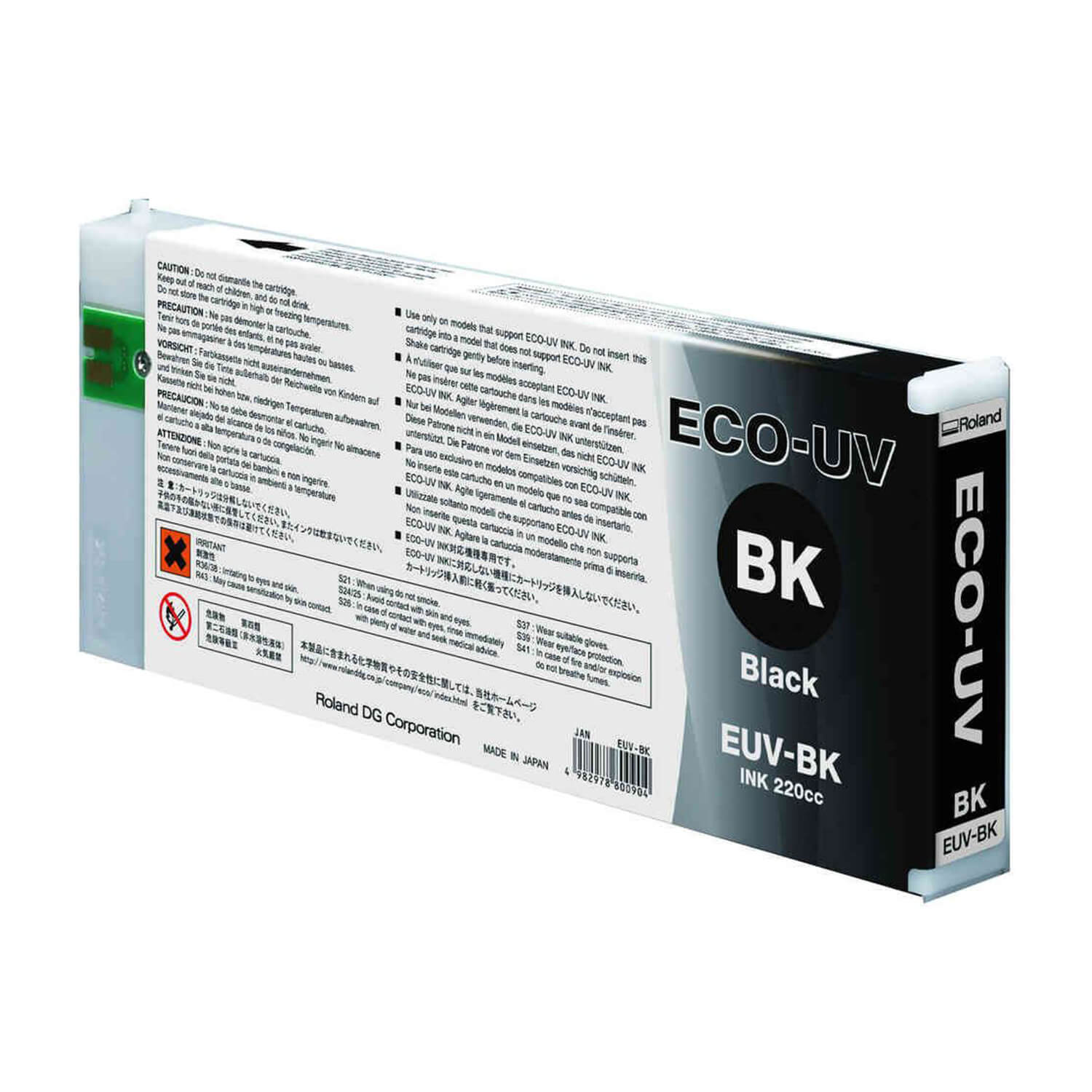 Roland DG ECO-UV Ink Cartridges | 220cc Replacement Ink Cartridges